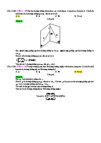 Trắc nghiệm Hình học Lớp 11 tách từ đề thi thử THPT Quốc gia - Chương 2 - Chủ đề 2: Hai đường thẳng chéo nhau và song song - Dạng 1: Câu hỏi lý thuyết - Mức độ 3 - Năm học 2017-2018 (Có đáp án)