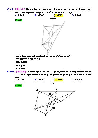 Trắc nghiệm Hình học Lớp 11 tách từ đề thi thử THPT Quốc gia - Chương 2 - Chủ đề 4: Hai mặt phẳng song song - Dạng 5: Tìm giao tuyến, giao điểm (có quan hệ song song) - Mức độ 2 - Năm học 2017-2018 (Có đáp án)